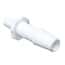 Cole-Parmer Luer to Hose Barb Fitting, Straight Adapter, White Nylon, Cleanoom Packed, Male Slip Luer x  3/32" ID; 10/PK