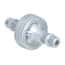Cole-Parmer Miniature Check Valve, Polypropylene Housing, Viton® diaphragm, 1/4" ID