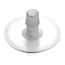Cole-Parmer Port Disk Hose Barb Fitting, Natural Kynar® Flex, Opposing Barb, Cleanroom Packed, 3/8" ID; 10/Pk