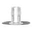 Cole-Parmer Port Disk Hose Barb Fitting, Engage™ 8402, No Dimples, Cleanroom Packed, 5/8" ID; 10/Pk