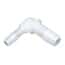 Cole-Parmer Hose Barb Fitting, Reducing Elbow, Natural Kynar®, Cleanroom Packed, 1/2" ID x 1/4" ID; 10/Pk