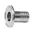 Cole-Parmer Fitting, 316L Stainless Steel, Straight, Sanitary Clamp to Hose Barb Adapter, 3/4" Clamp x 1/2" ID; 1/Each