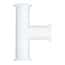 Cole-Parmer Sanitary Fitting, Tee Union, Polypropylene, 1"; 1/Each