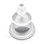 Cole-Parmer Sanitary to Hose Barb Fitting, Straight Adapter, Polypropylene, 1-1/2" Tri-Clamp x 3/4" ID ; 1/Each