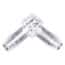Cole-Parmer Hose Barb Fitting, Elbow, Natural Polycarbonate, 1/4" ID; 10/Pk