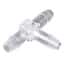 Cole-Parmer Hose Barb Fitting, Tee Union, Natural Polycarbonate, 5/32" ID; 10/Pk