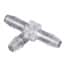Cole-Parmer Hose Barb Fitting, Tee Union, Natural Polycarbonate, 1/4" ID; 10/Pk