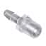 Cole-Parmer Threaded to Hose Barb Fitting, Straight Adapter, Natural Polycarbonate, 10-32 UNF(M) x 3/32" ID; 10/Pk