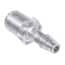 Cole-Parmer Threaded to Hose Barb Fitting, Straight Adapter, Natural Polycarbonate, 1/8" NPT(M) x 3/16" ID; 10/Pk