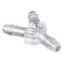 Cole-Parmer Hose Barb Fitting, Y Union, Natural Polycarbonate, 3/16" ID; 10/Pk