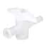 Cole-Parmer 1-Way Stopcock, Natural Kynar PVDF, Male Slip x Female; 10/Pk