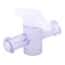 Cole-Parmer 1-Way Stopcock, Gamma-Stable Polycarbonate, Locking Male x Locking Male; 10/Pk