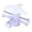 Cole-Parmer 4-Way Stopcock, Gamma-Stable Polycarbonate, Slip Male x Slip Male x Slip Male; 10/Pk