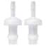 Cole-Parmer Reducing Check Valve, Natural Polypropylene, 3/8" ID x 1/8" ID; 10/Pk