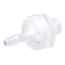 Cole-Parmer Threaded Check Valve, Natural Polypropylene, 1/8" NPT(M) x 1/4" ID; 10/Pk