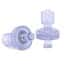 Cole-Parmer Luer Check Valve, Gamma-Stable Natural Polycarbonate, Female x Locking Male; 10/Pk