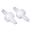 Cole-Parmer HDPE In-Line Filter, Polypropylene, Natural,  45-90 Micron, 3/8" ID; 10/Pk