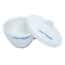 Cole-Parmer Wide-Form Crucible with Cover, Porcelain, 30 mL; 6/PK