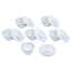 Cole-Parmer Wide-Form Crucible with Cover, Porcelain, 50 mL; 6/PK