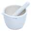 Cole-Parmer Mortar and Pestle Set, Porcelain, 750 mL