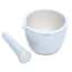 Cole-Parmer Mortar and Pestle Set, Porcelain, 750 mL