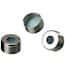 Cole-Parmer Screw Cap, Magnetic Silver, 18 mm, Silicone White/Red PTFE Septa; 1000/pk