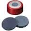 Cole-Parmer Red Aluminum/Stainless Steel Magnetic Crimp Cap, 20 mm Dia., Butyl/PTFE Septum w/8 mm Hole; 1000/PK