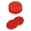 Cole-Parmer Snap Cap, Hard Polyethylene, Red, 11 mm, PTFE/Silicone/PTFE Septa; 1000/pk