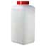 Corning Gosselin Storage Bottle with Screw Cap, 2 L, square, HDPE, sterile; 50/cs
