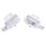 CPC (Colder) AseptiQuik® S Quick-Disconnect Fitting, Low-Flow, Genderless Hose Barb, High-Temperature Polycarbonate, 1/8" ID; 1/Each