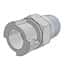 CPC (Colder) SMC Mini Quick-Disconnect Fitting, Threaded Body, Acetal, Valved, 1/8" NPT(M); 1/Ea