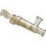 CPC (Colder) Steam-Thru® II Sanitary Steam-in-Place Connector, Two Cycle, Polysulfone with Polycarbonate Sleeve, 3/4" ID x 3/4" x 3/4" Sanitary; 1/Each