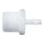 Eldon James Threaded to Hose Barb Fitting, Straight Adapter, Natural Kynar®, 3/4" NPT(M) x 5/8" ID; 10/PK