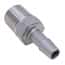 Eldon James Threaded to Hose Barb Fitting, Straight Adapter, Stainless Steel, 1/4" NPT(M) x 5/16" ID; 1/Each