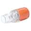 Eldon James SeriesLock® Quick-Disconnect Fitting, Hose Barb Body, Polysulfone, Valved, Silicone O-Ring, SS Spring, X-Large, 1" ID
