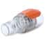 Eldon James SeriesLock® Quick-Disconnect Fitting, Hose Barb Body, Polysulfone, Valved, Silicone O-Ring, SS Spring, X-Large, 1" ID
