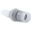 Eldon James SeriesLock® Quick-Disconnect Fitting, Hose Barb Insert, Kynar PVDF, Non-Valved, Large, 3/4" ID