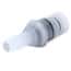 Eldon James SeriesLock® Quick-Disconnect Fitting, Hose Barb Insert, Kynar PVDF, Valved, Viton O-Ring, SS Spring, Large, 3/4" ID