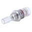 Eldon James SeriesLock® Quick-Disconnect Fitting, Hose Barb Insert, Polysulfone, Valved, Silicone O-Ring, SS Heavy Spring, Large, 3/4" ID