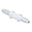Eldon James Hose Barb Fitting, Straight Union, Natural Nylon, 1/16" ID; 10/PK
