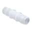 Eldon James Hose Barb Fitting, Straight Union, Animal-Derivative-Free Polypropylene, 1/8" ID; 10/PK