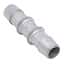Eldon James Hose Barb Fitting, Straight Union, Stainless Steel, 1/4" ID; 1/Each