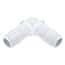 Eldon James Hose Barb Fitting, 90° Elbow, Animal-Derivative-Free Polypropylene, 1/4" ID; 10/Pk