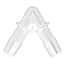 Eldon James Threaded to Hose Barb Fittings, 60° Elbow, Natural Kynar®, 3/8 ID; 10/PK
