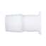 Eldon James Hose Barb to Plug Fitting, Straight Adapter, Natural Nylon, 3/32" ID; 10/Pk