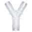 Eldon James Hose Barb Fitting, Y Reducer, Animal-Derivative-Free Polypropylene, 1/8" ID x 1/4" ID; 10/PK
