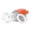 Eldon James SeriesLock® Quick-Disconnect Fitting, Sanitary Flange Body, Polysulfone, Non-Valved, Silicone O-Ring, SS Spring, Medium, 3/4" Sanitary & 3/8" ID
