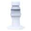 Eldon James SeriesLock® Quick-Disconnect Fitting, Sanitary Flange Insert, Kynar PVDF, Valved, Viton O-Ring, SS Spring, Large, 3/4" Sanitary & 1/2" ID