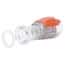 Eldon James SeriesLock® Quick-Disconnect Fitting, Sanitary Flange Body, Polysulfone, Valved, Silicone O-Ring, SS Spring, Large, 1-1/2" Sanitary & 1/2" ID