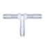 Eldon James Hose Barb Fitting, Tee Union, Animal-Derivative-Free Polypropylene, 1/16" ID; 10/PK